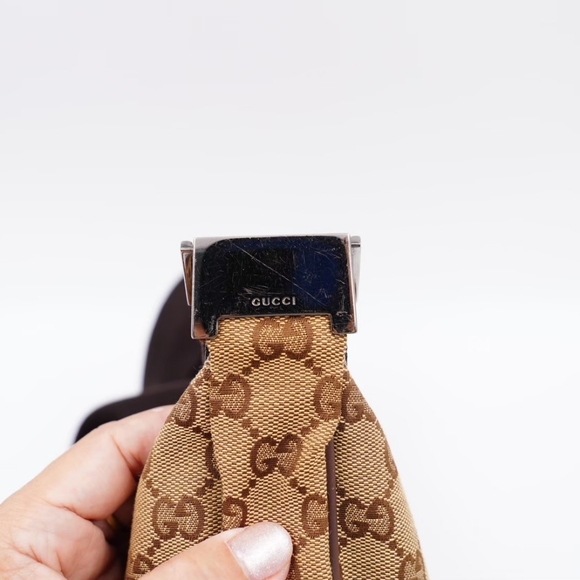❌️❌️SOLD❌️❌️AO47❤️ GUCCI  GG Monogram HalfMoon Crossbody bag - Picture 10 of 15